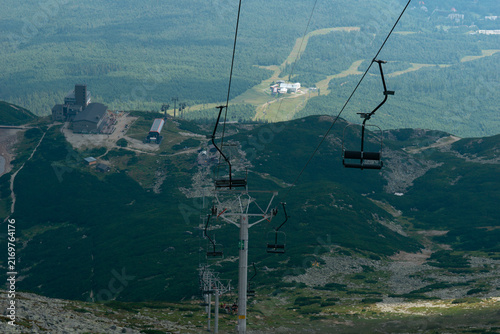 Photography chairlift view view skalnate pleso lomnicky stit tatras slovakia mountain landsc