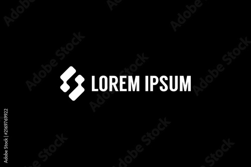 Abstract letter S monogram logo vector template