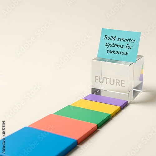 Future Concept with Colorful Blocks and Smarter System Design