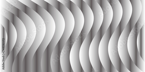 Monochromatic abstract background with smooth vertical flowing wavy lines and soft gradient transitions for modern graphic design projects.
