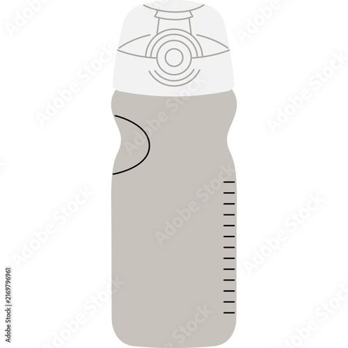 Flat sports water bottle icon