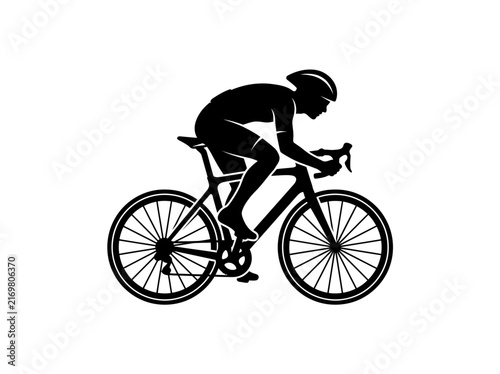 Foto Cyclist_riding_racing_bicycle