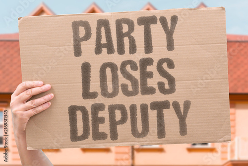 Quadro su tela "Party loses deputy" Reform faces sudden leadership departure