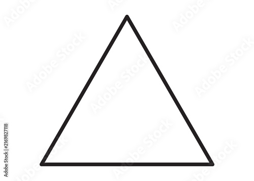 Canvastavla abstract triangle shape