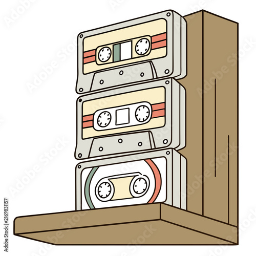 Isometric illustration of three stacked cardboard delivery boxes with handles and shipping labels cardboard box shipping label packaging boxes moving boxes box stack carton boxes