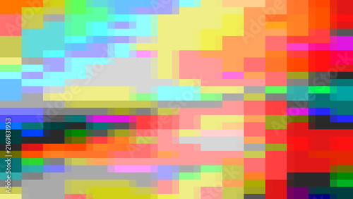 Abstract colorful pixelated glitch grid texture background