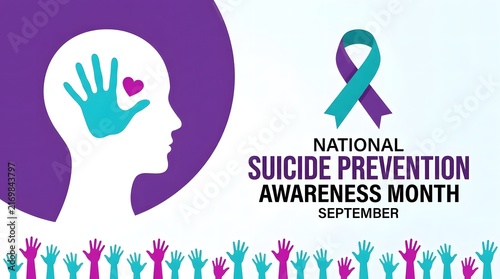 Supporting mental health and wellbeing with a hopeful image for national suicide prevention awareness month and resources for help