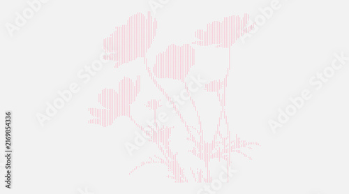 abstract pink flower