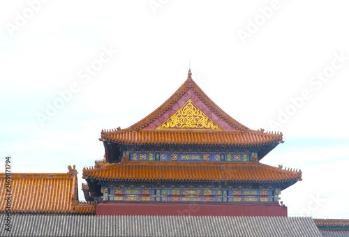 Architectural Detail of the Forbidden City in Beijing, China