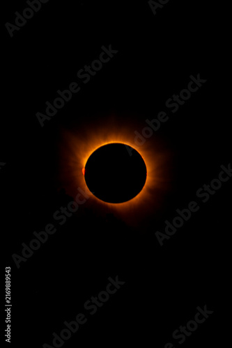 Imagen del Eclipse de Sol el 12 de agosto de 2026, en Alcañiz