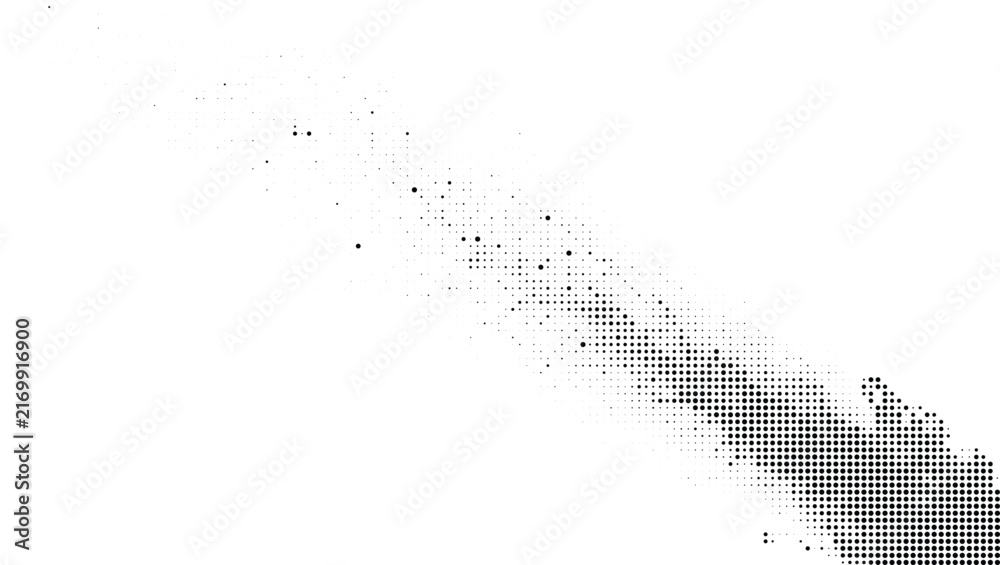 Obraz premium Abstract halftone dot pattern vector background with gradient transition effect