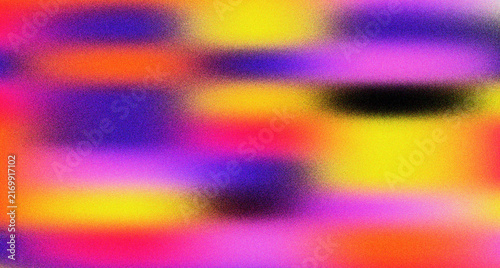 A vibrant abstract artwork featuring colorful stripes and bold patterns