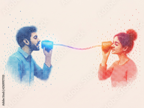 woman with headphones