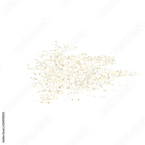 Bild auf Leinwand Gold Glitter Stars