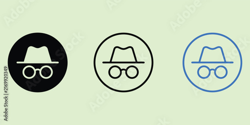 Canvastavla Private browsing mode incognito icons