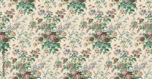 multi color flower texture of a fabric