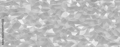Obraz na plátně Geometric low poly background abstract texture white, modern digital art