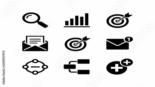 Flat design icons for technology and digital devices including laptop server cloud mobile phone computer accessories with laptop icon