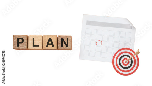 Strategic planning for goal achievement with calendar, target setting, and effective time management