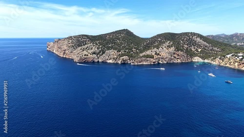 Spanien, Mallorca, Felswand Panorama von S´ Arxiduc