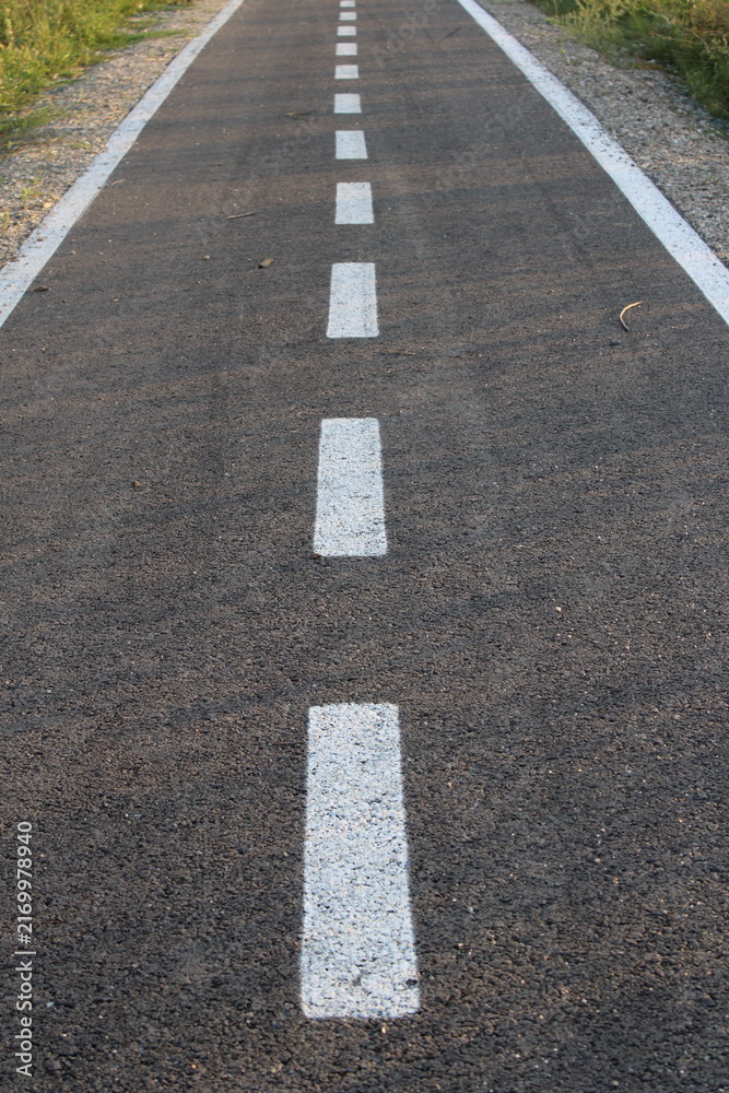Fototapeta premium asphalt road with lines