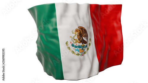 Authentic Mexico Airborne Flag Creative Composite Element