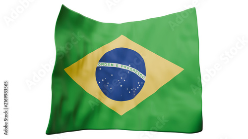 Detailed Brazil Airborne Flag Premium Commercial Cutout