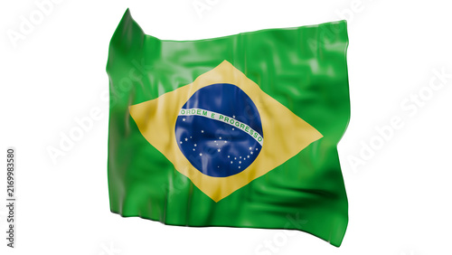 Graceful Brazil Airborne Flag Commercial Design Asset