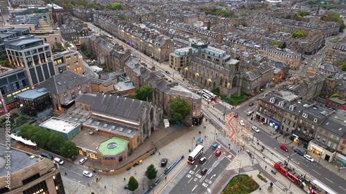 Edinburgh City Skyline and Aerial Views of Scotland’s Historic Capital, United Kingdom