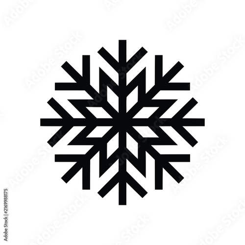 Black snowflake icon