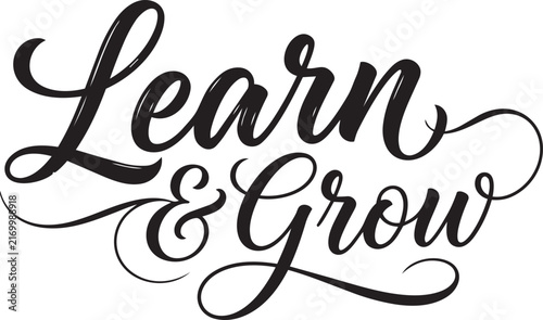 Learn and Grow Brush Lettering with Decorative Swashes