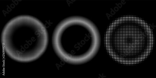 Quadro su tela Circle dot frame