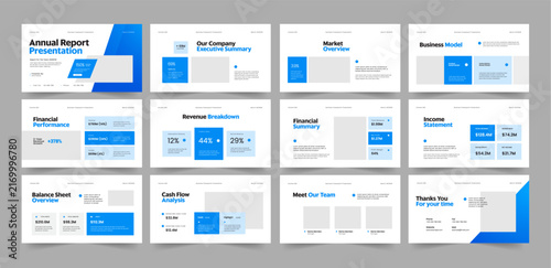 Annual Performance Presentation Layout, Annual Report Presentation Design