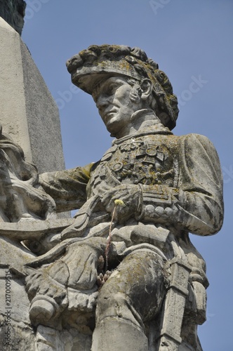 Fotografía Detalle del monumento a la batalla de Vitoria General Miguel Ricardo de Álava en