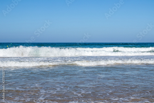 La Barrosa beach in Sancti Petri, Cadiz, Spain, in august 2026