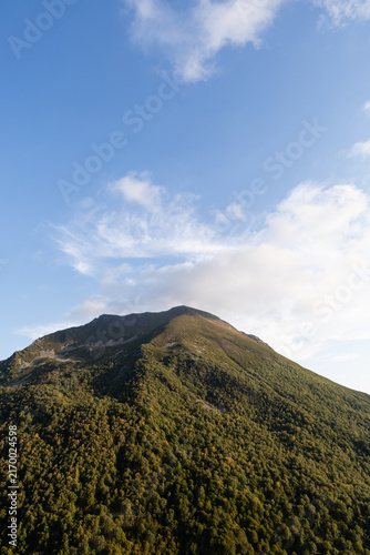 Landscape of the port of Leitariegos in Asturias, Spain, during the month of August 2026