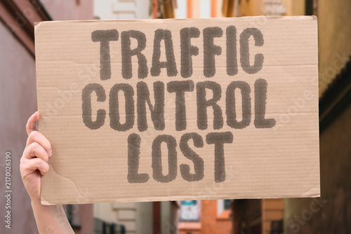 Foto "Traffic control lost" Roads chaotic without any signals