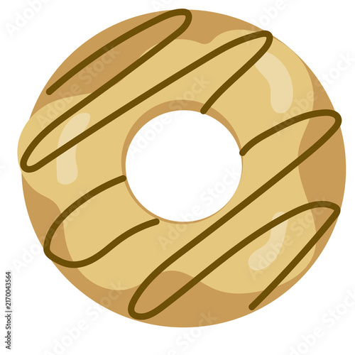 Canvas Print Donut mocca