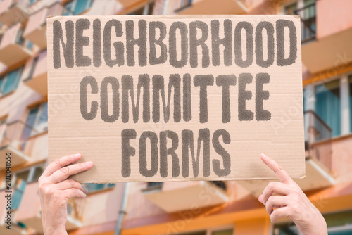 Photography "Neighborhood committee forms" Local defense groups organize for safety