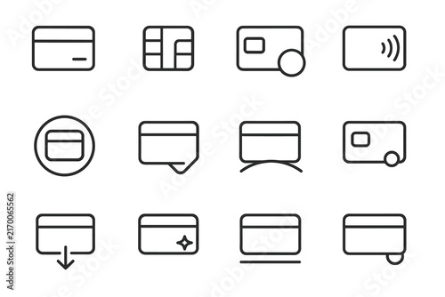Minimal spark base circle icon chip credit shape outline wave ring vector