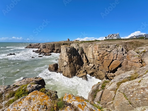 Cliffs on the Atlantic coast in Brittany