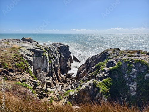 Cliffs on the Atlantic coast in Brittany