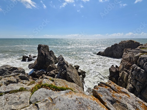 Rocky Atlantic coast in Brittany