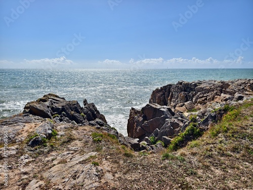 Rocky Atlantic coast in Brittany