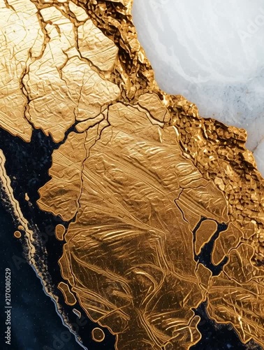 Liquid marble texture with gold accents creating a stunning visual effect