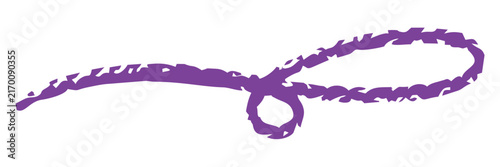 Purple  Squiggle Line Element Vector EPS