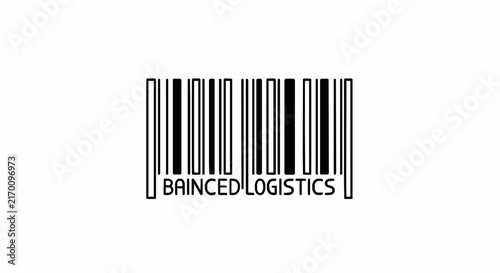 A black and white barcode graphic with custom text displayed on a clean white background with minimalist barcode design