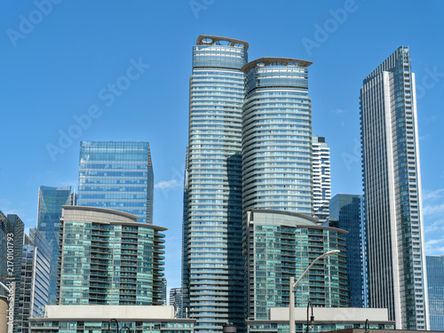 Canvas Print Modern Skyscrapers Downtown Skyline Contemporary Architecture Toronto Canada