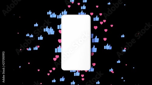Social Media Reactions 3D Animation for Marketing and Mobile Engagement