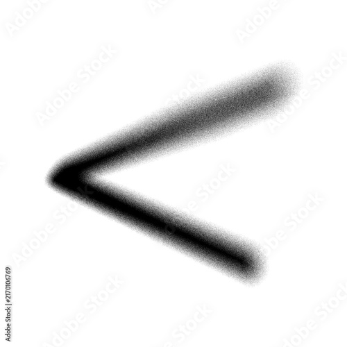Fotografie Angle parenthesis symbol png grain blur font on transparent background